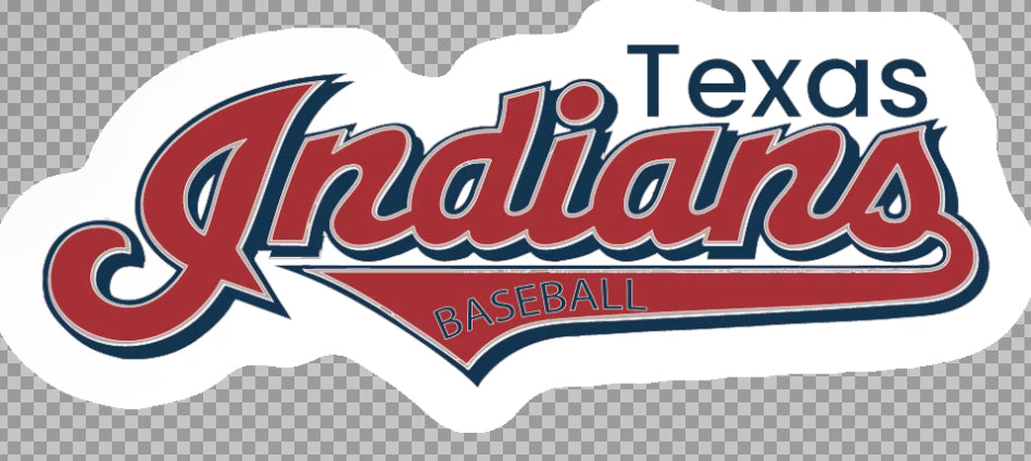 Texas Indians Die Cut Vinyl Stickers