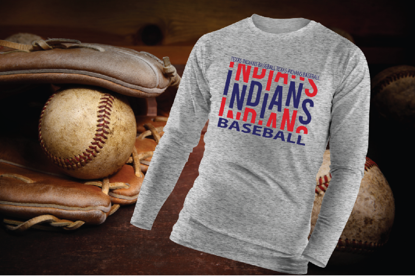 Long Sleeve Indians Shirt