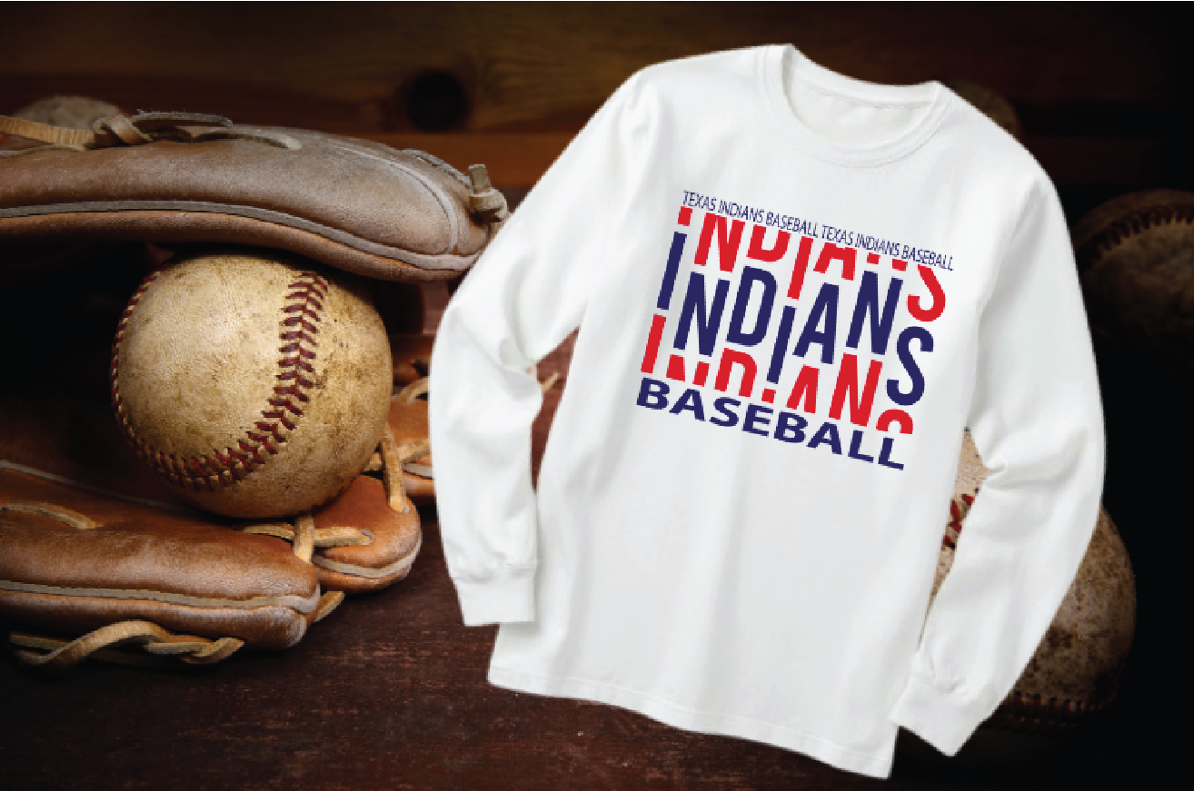 Long Sleeve Indians Shirt