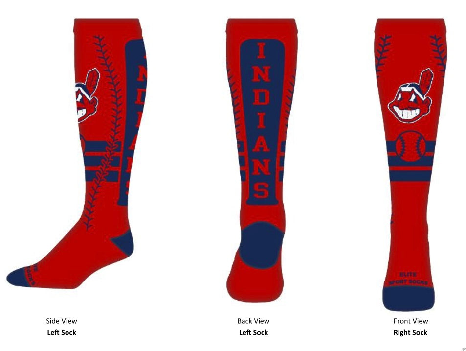 Indian Knee High Baseball Socks