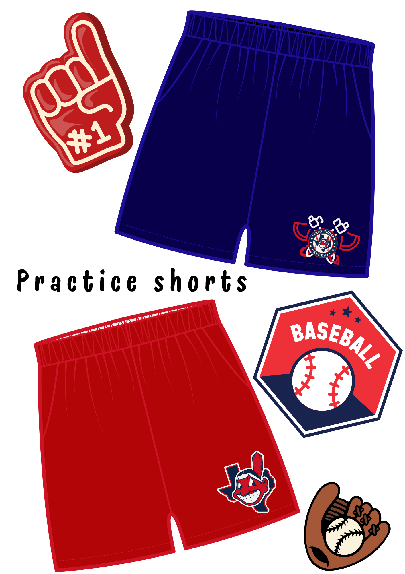 Indian's Practice shorts