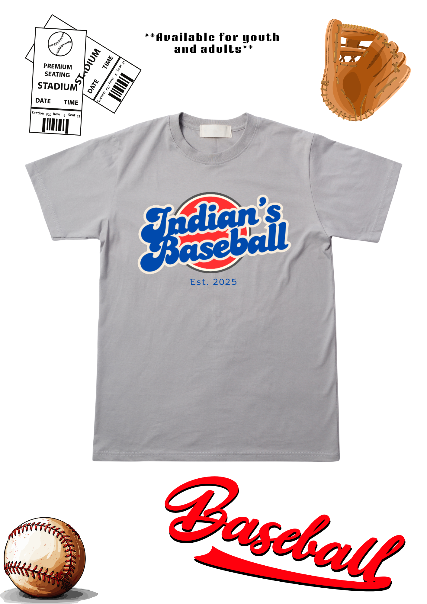 Vintage Indian's Baseball Shirt